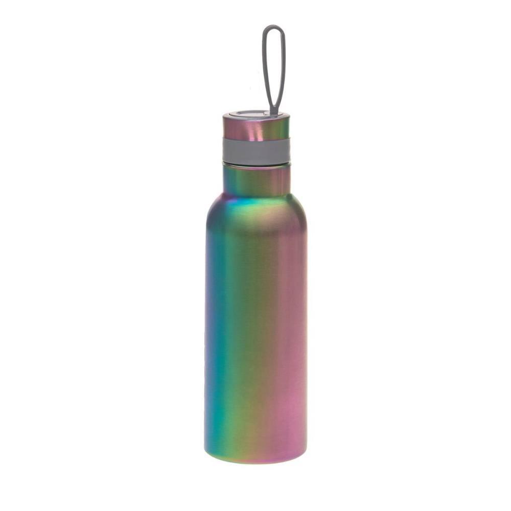 Lässig Trinkflasche 0,75 Liter Edelstahl Rainbow