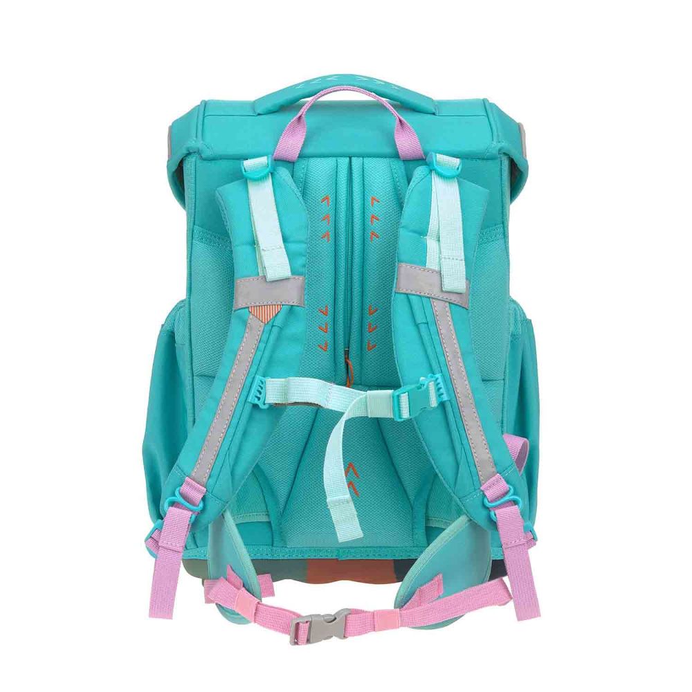 Lässig Slim Unique Turquoise Schulranzen Set 7tlg.