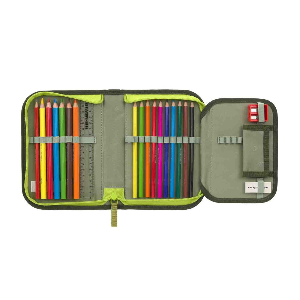 Lässig Light Unique Jungle Green Schulranzen Set 6tlg.