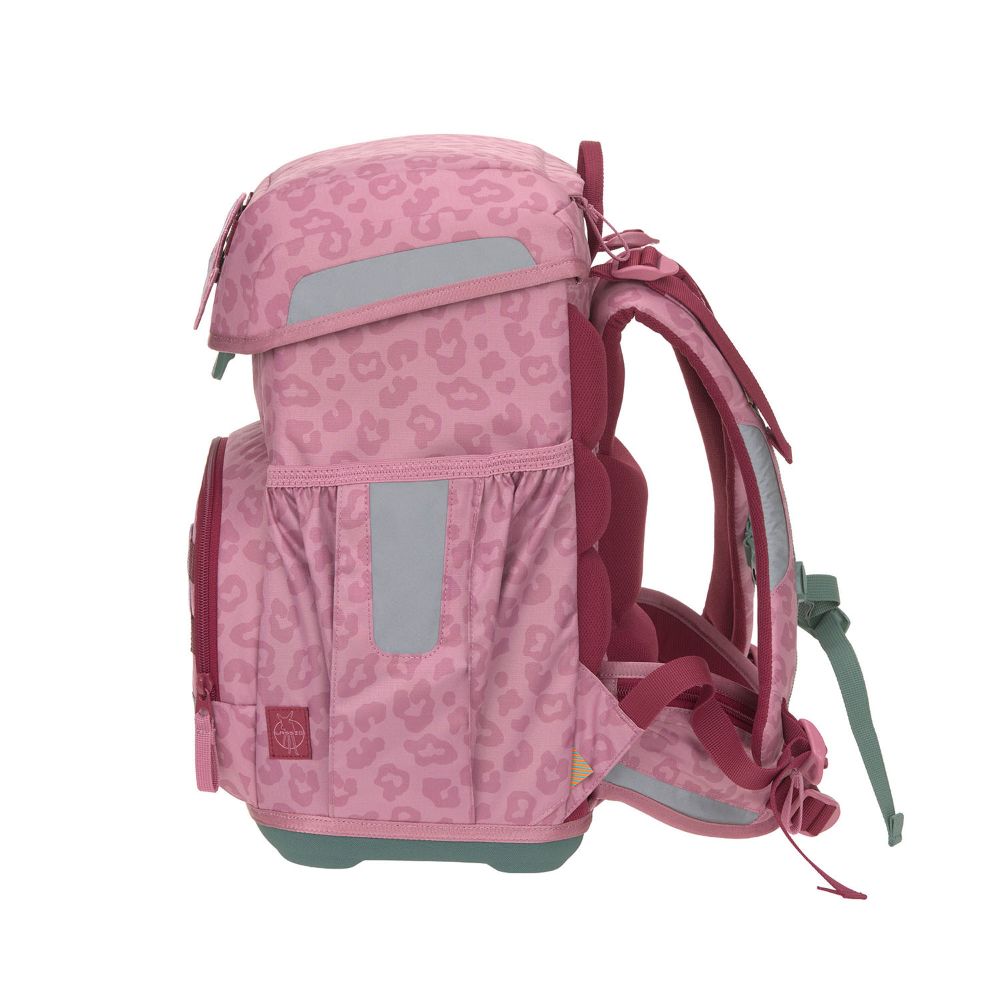 Lässig Light Unique Leopard Pink-Lilac Schulranzen 6tlg.