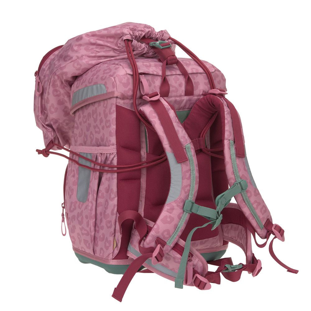 Lässig Light Unique Leopard Pink-Lilac Schulranzen 6tlg.