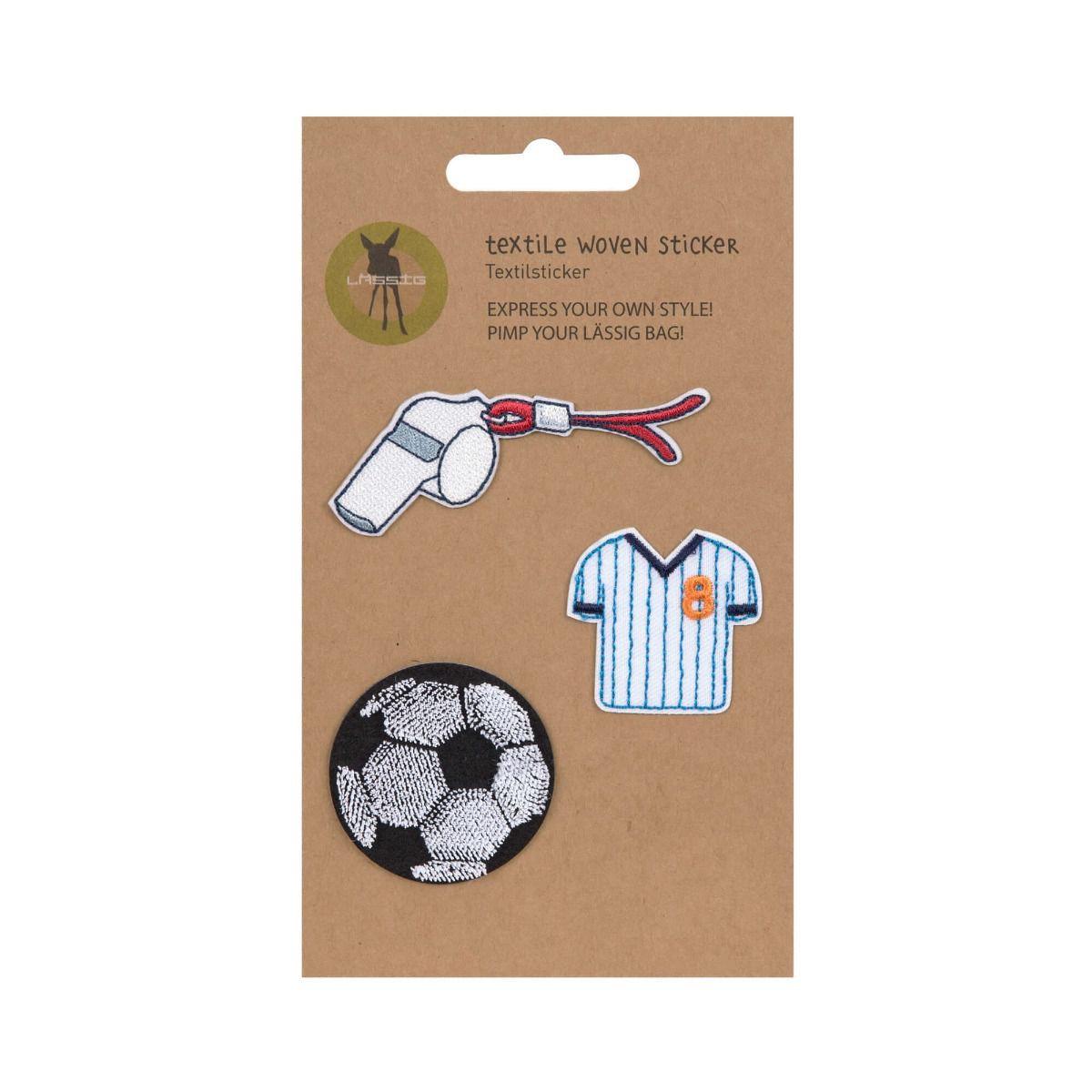 Lässig Football Textil Sticker 3tlg.