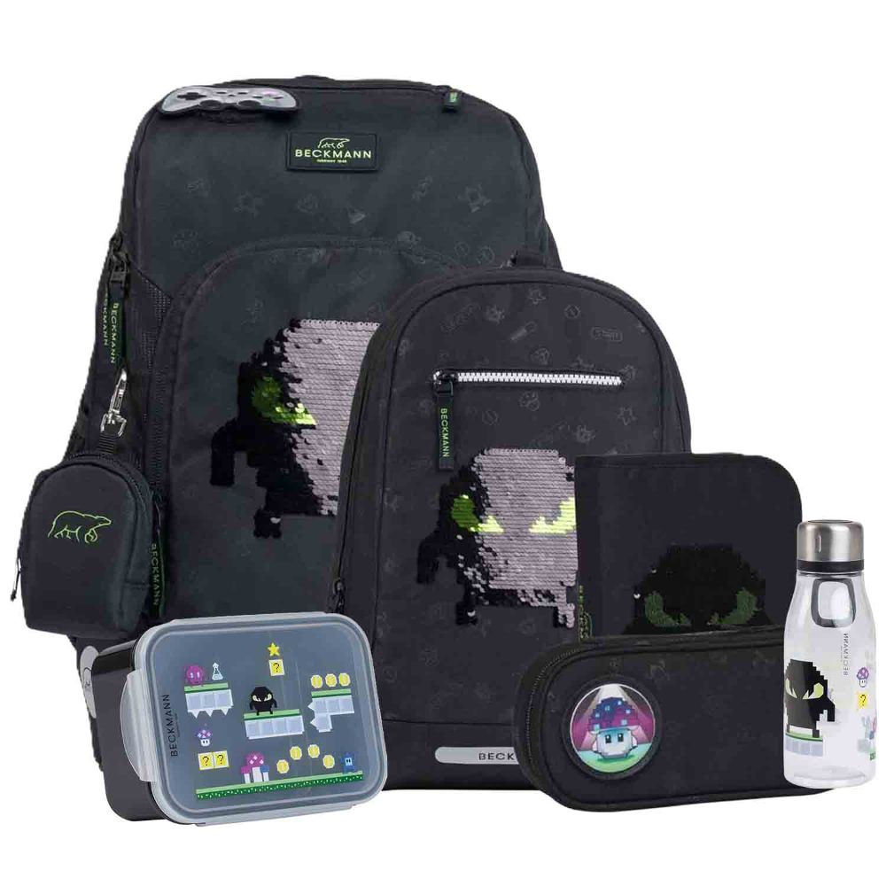 Beckmann Active Air FLX Pixel Schulrucksack Set 8tlg.