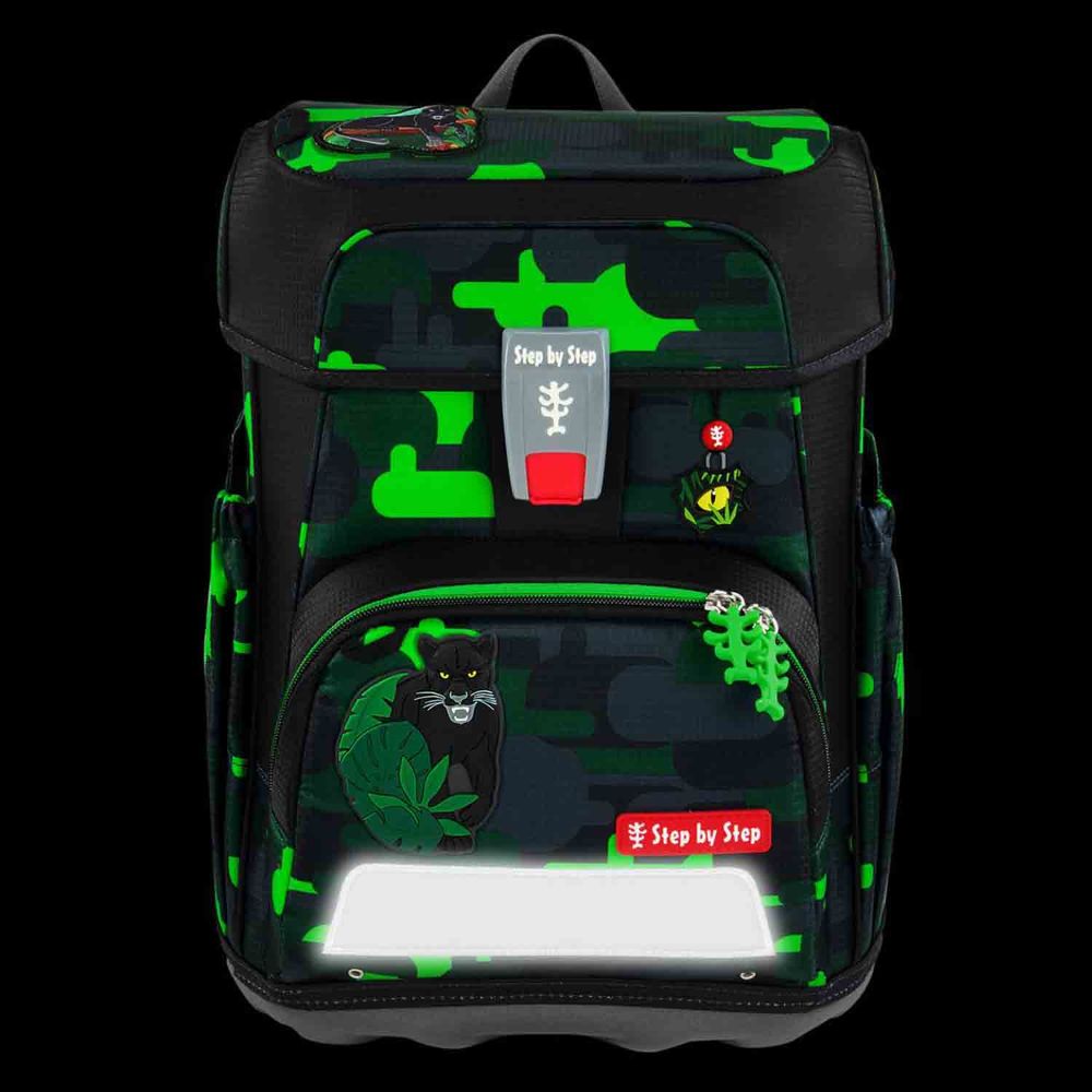 Step by Step Cloud Black Cat Chiko Schulranzen Set 5tlg.