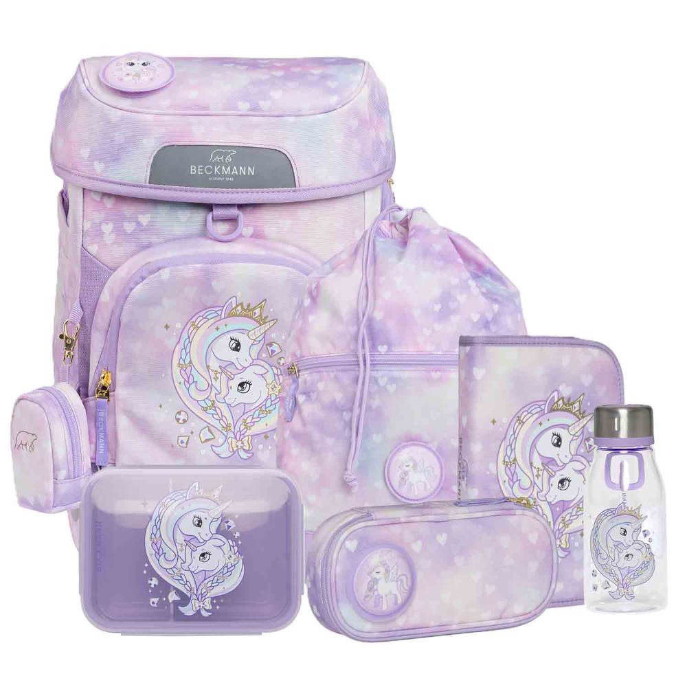 Beckmann Plus Air Unicorn Princess Purple Schulranzen Set 8tlg.