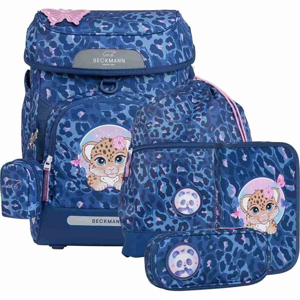 Beckmann Plus Air Cheeta Schulranzen Set 6tlg.
