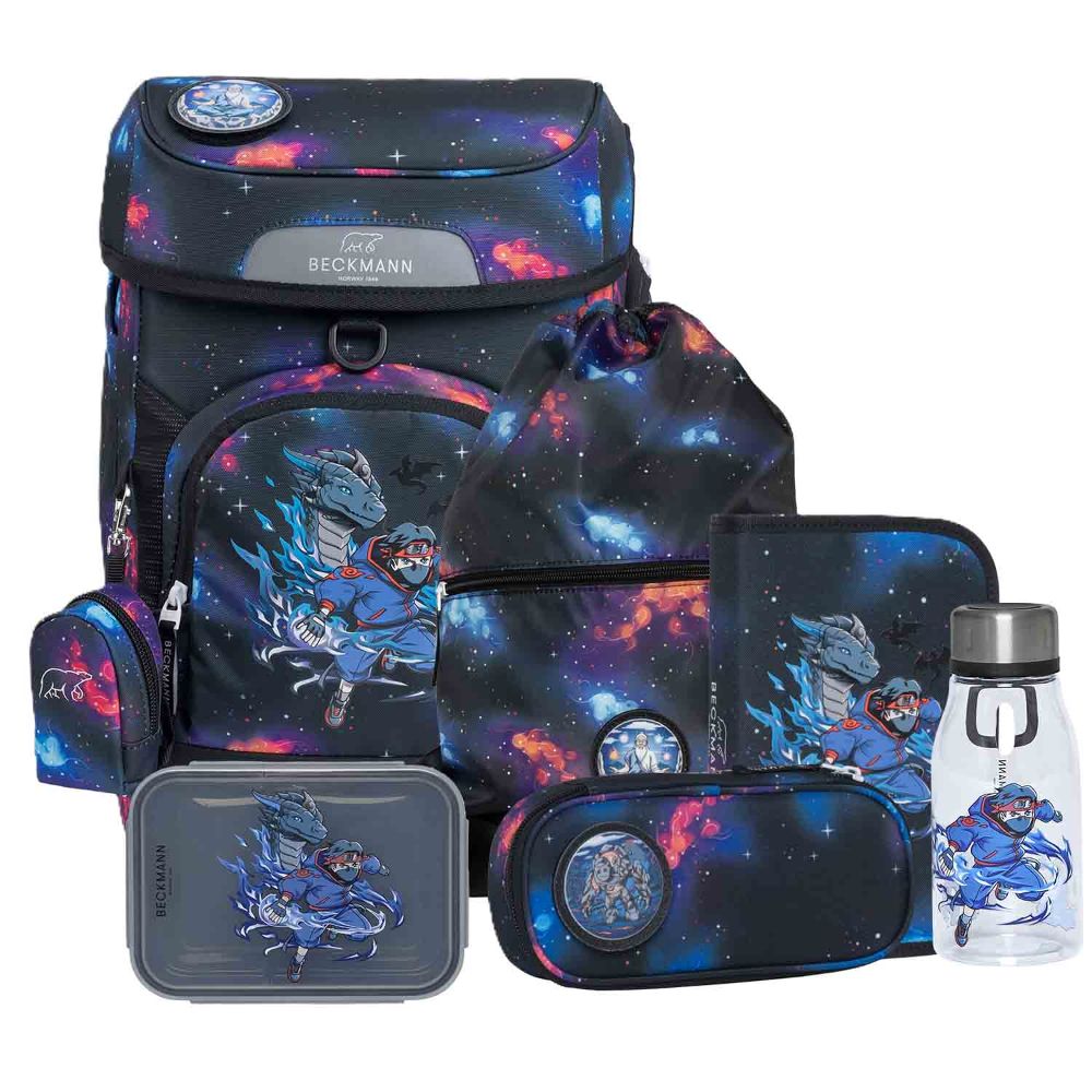Beckmann Plus Air Ninja Elements Schulranzen Set 8tlg.