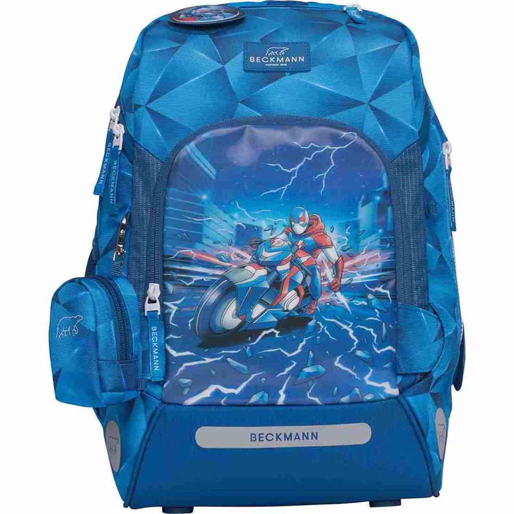 Beckmann Active Air FLX Blue Lightning Schulrucksack Set 8tlg.