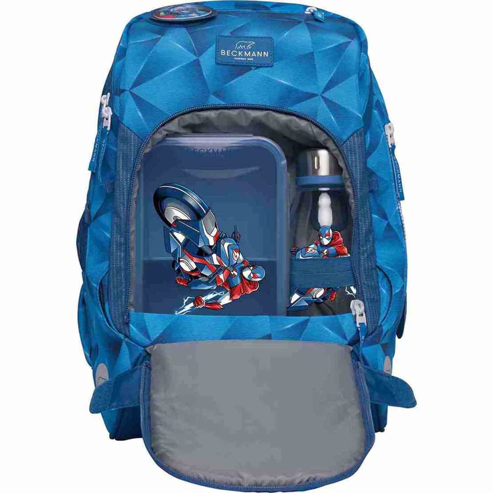Beckmann Active Air FLX Blue Lightning Schulrucksack Set 8tlg.