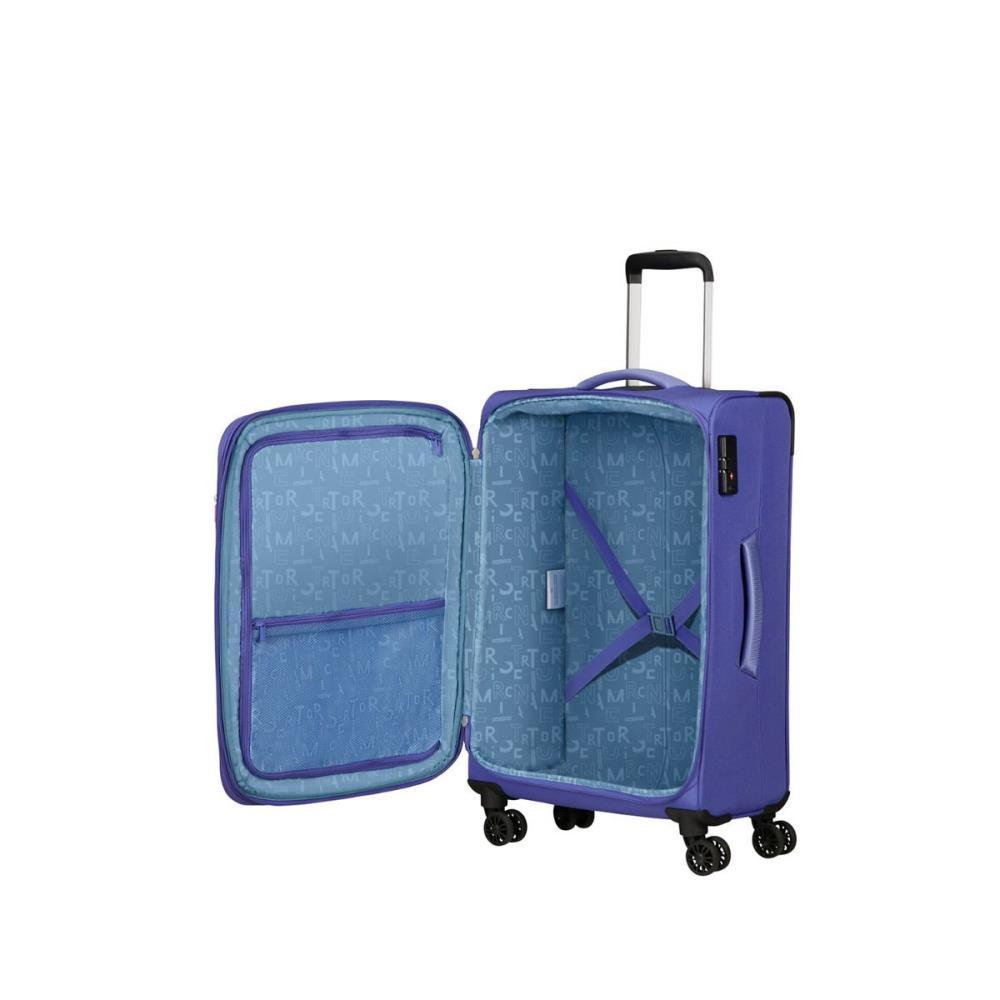 American Tourister Pulsonic Spinner Soft Lilac 4 Doppelrollen Trolley L 81cm