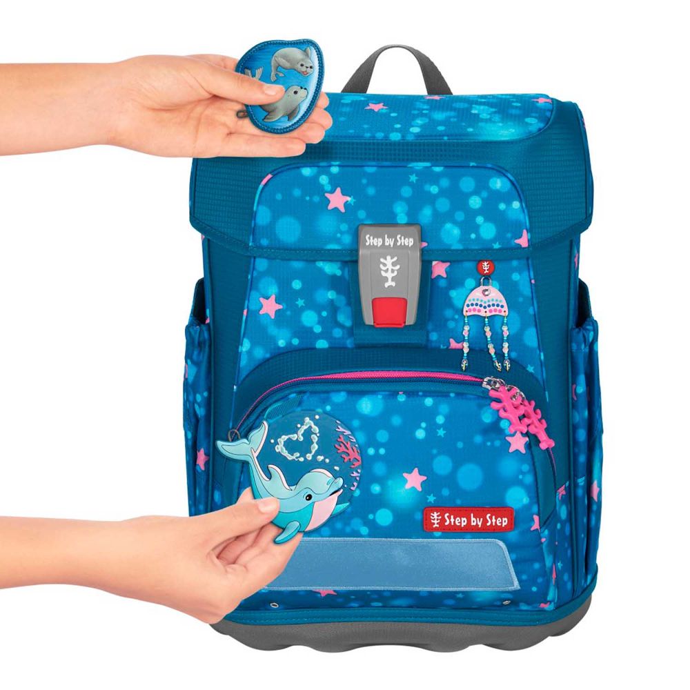 Step by Step Cloud Dolphin Azura Schulranzen Set 5tlg.