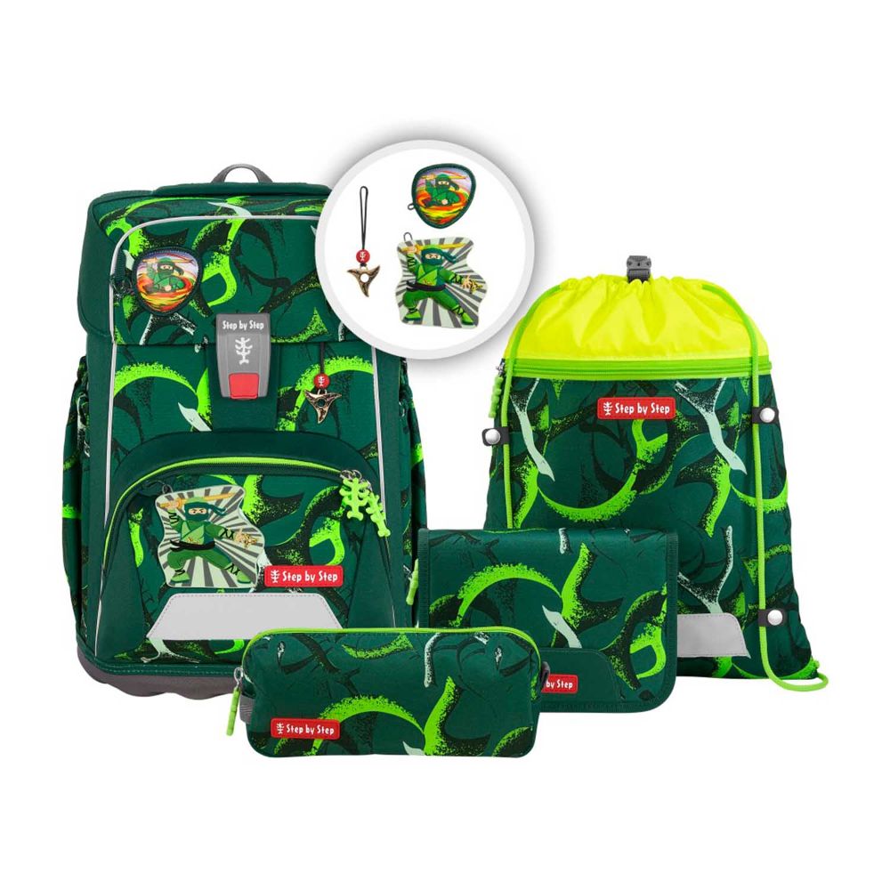 Step by Step Giant Ninja Akiro Schulranzen Set 5tlg.