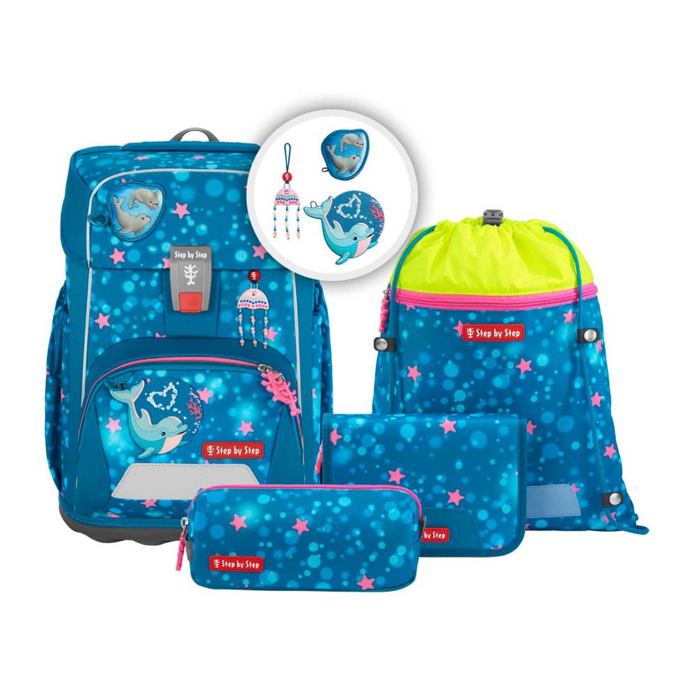 Step by Step Giant Dolphin Azura Schulranzen Set 5tlg.
