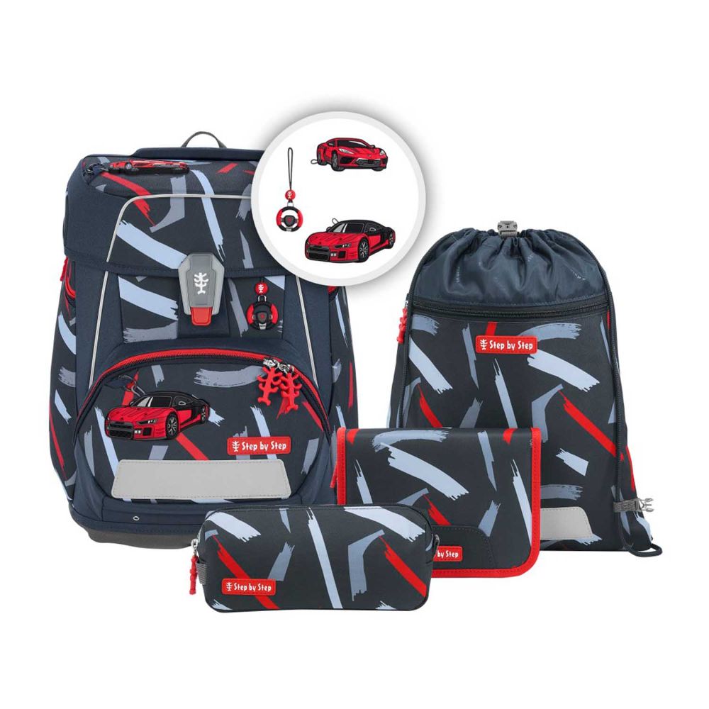 Step by Step Space Sports Car Mick Schulranzen Set 5tlg.