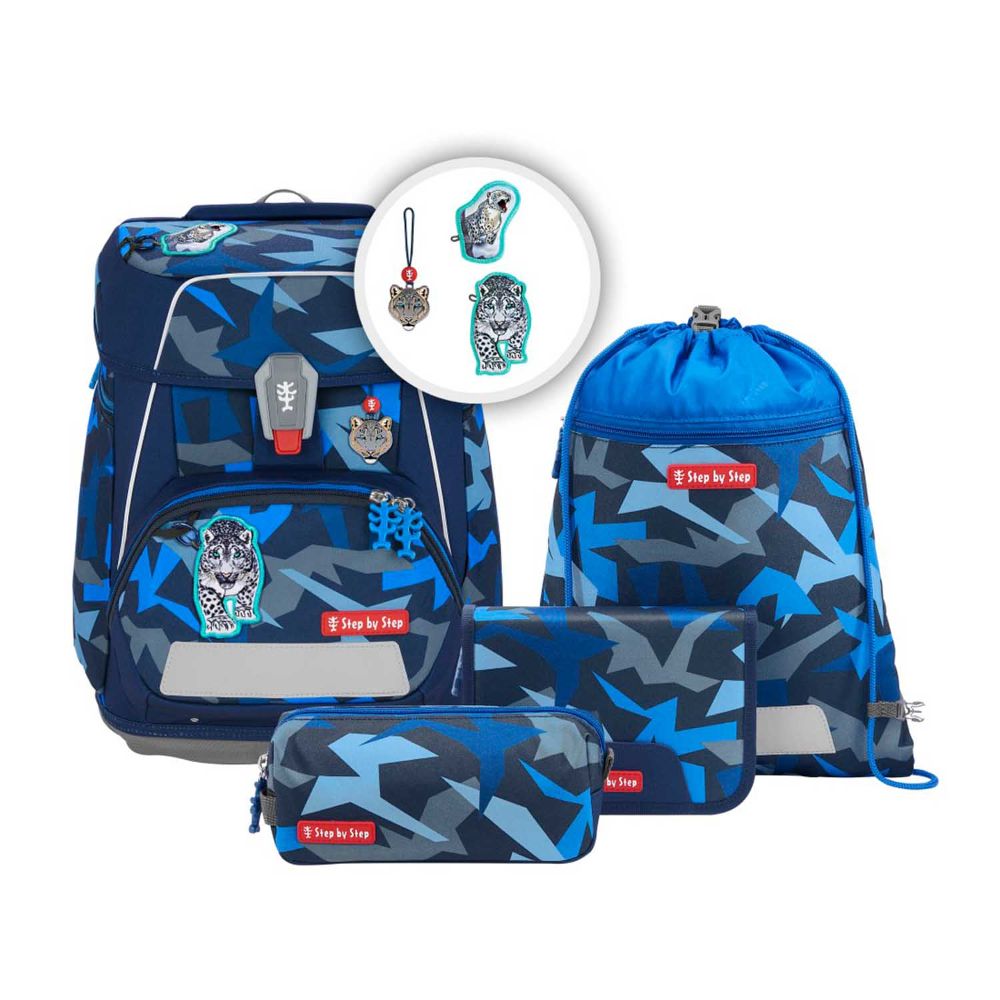 Step by Step Space Snow Leopard Arko Schulranzen Set 5tlg.