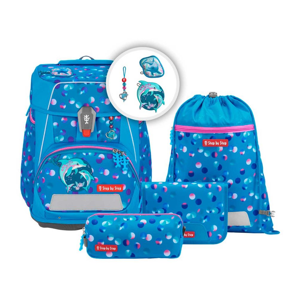 Step by Step Space Dolphin Finja Schulranzen Set 5tlg.