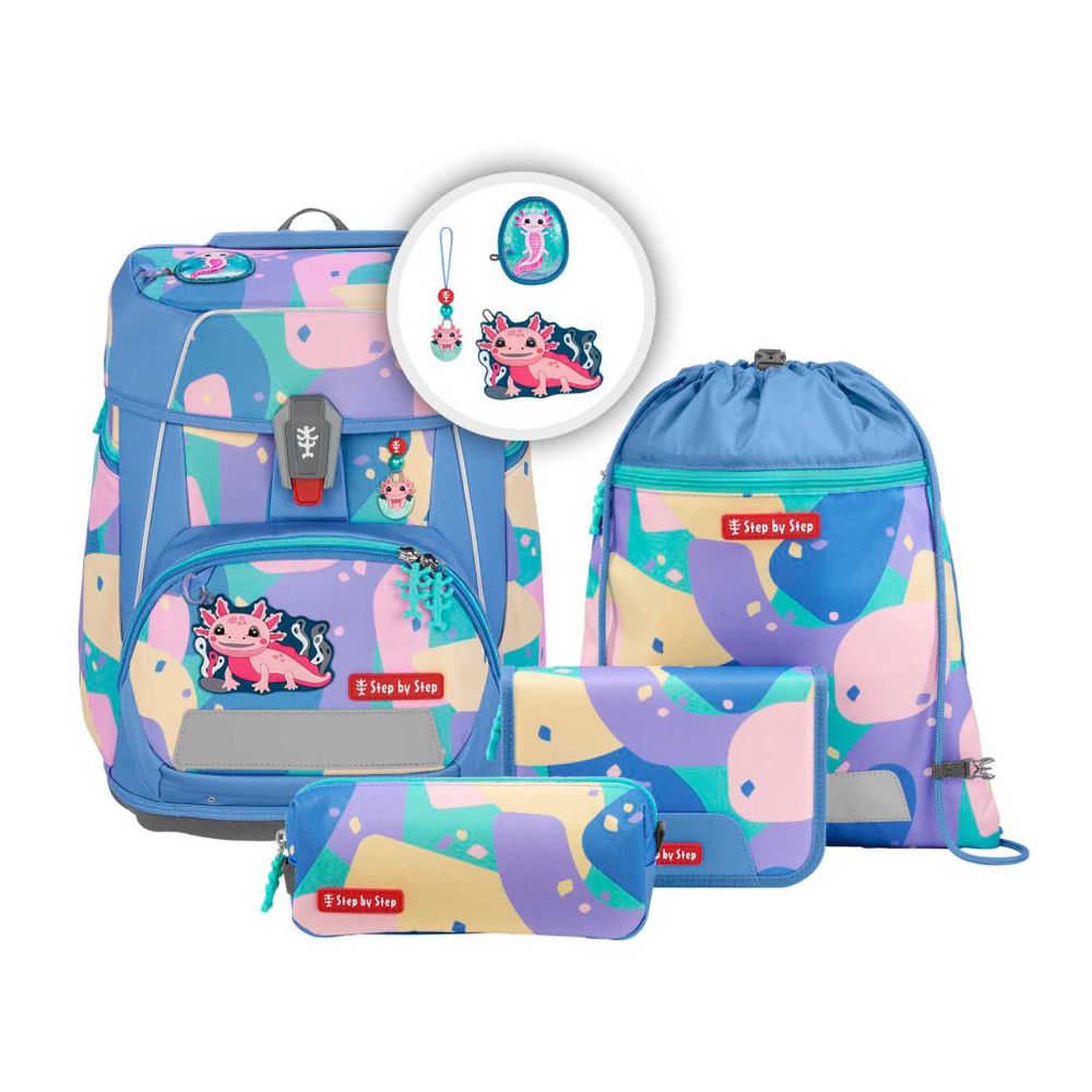 Step by Step Space Axolotl Sally Schulranzen Set 5tlg.