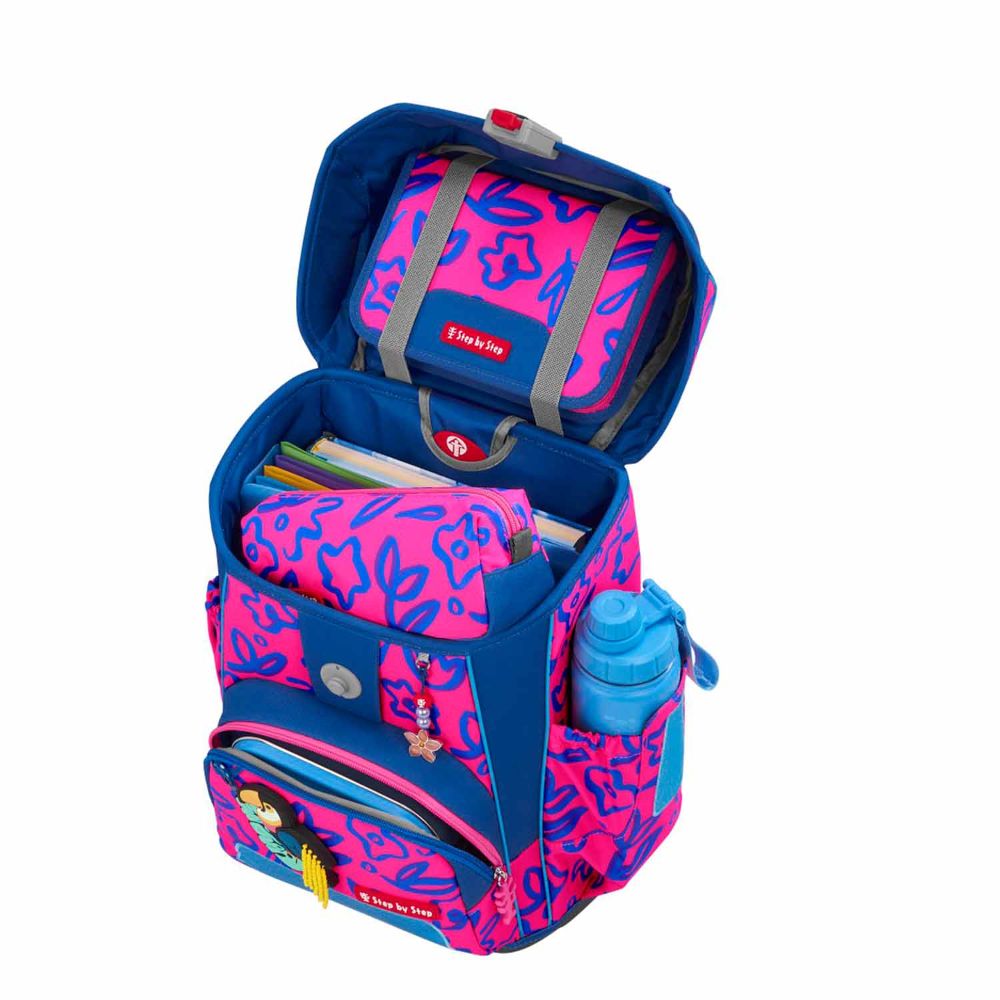 Step by Step Cloud Neon Tropical Bird Polly Schulranzen Set 5tlg.