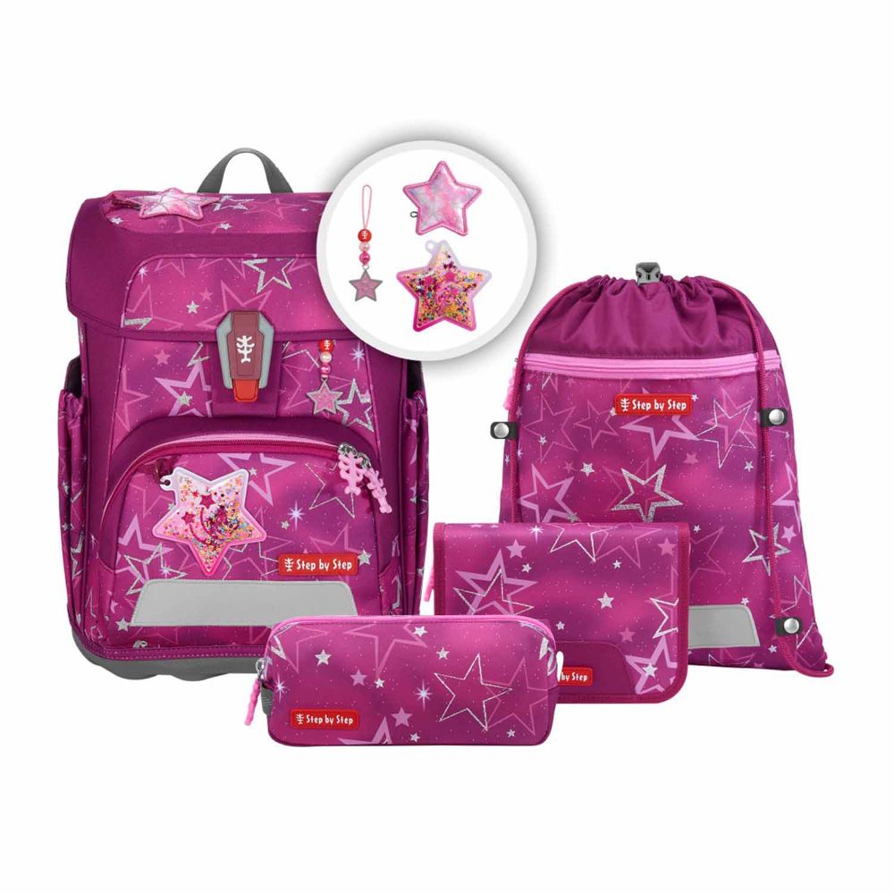 Step by Step Cloud Glitter Star Nova Special Edition Schulranzen Set 5tlg.