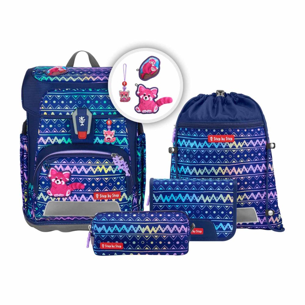 Step by Step Cloud Charity Pink Panda Yuki Special Edition Schulranzen Set 5tlg.