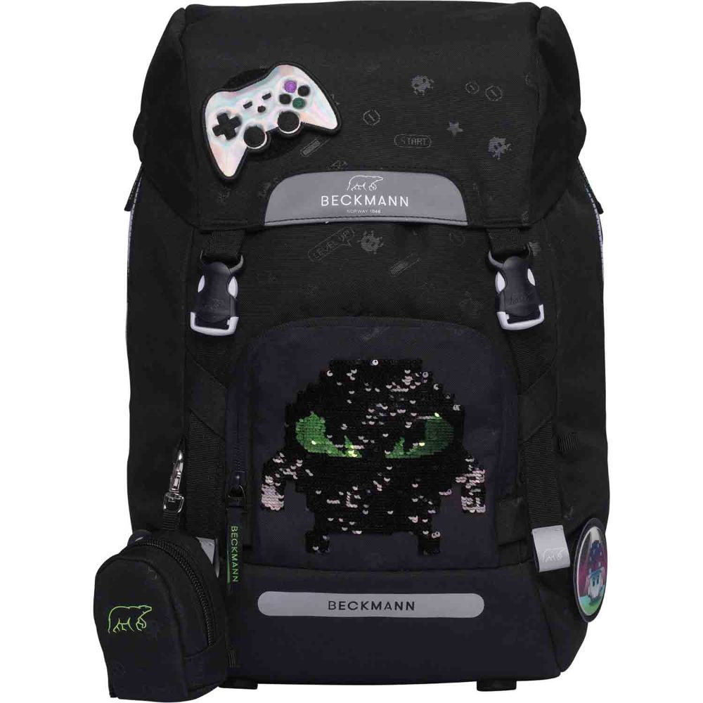 Beckmann Classic Maxi Pixel Schulrucksack Set 8tlg.