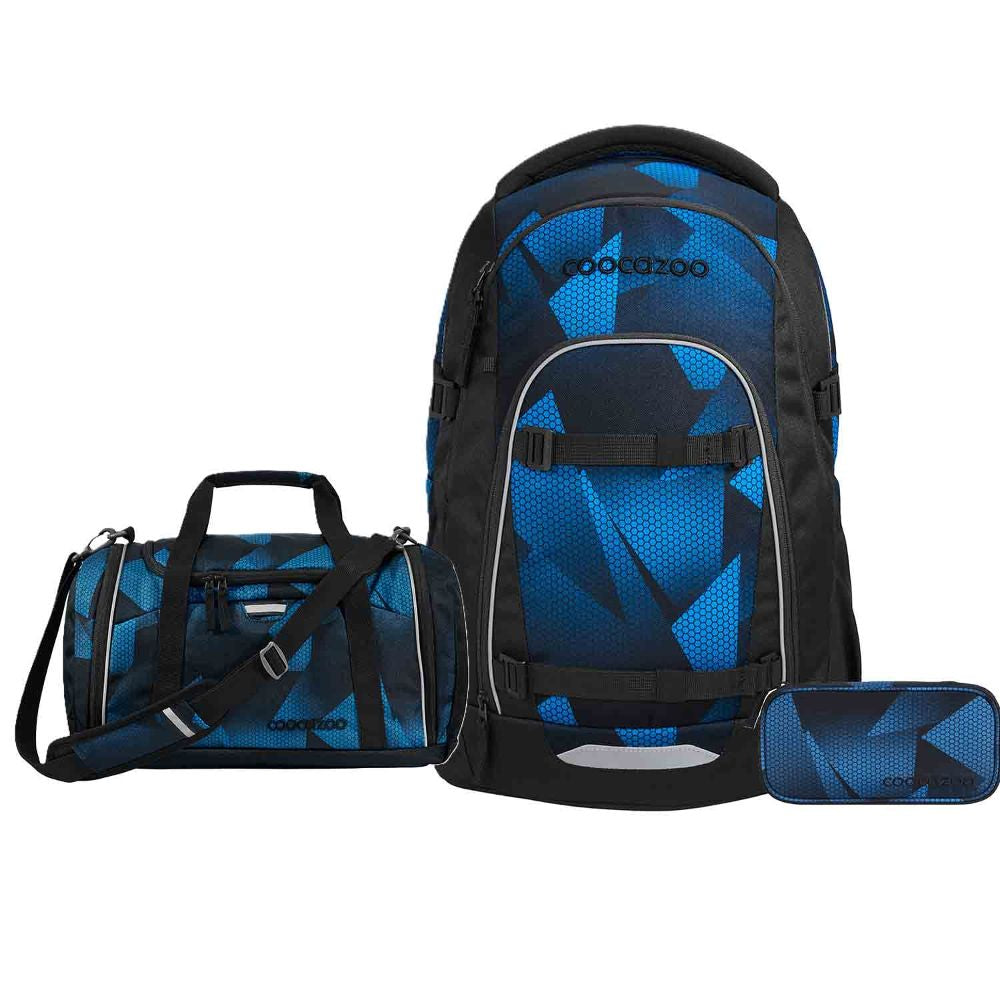 Coocazoo Mate Electric Ice Schulrucksack Set 3tlg.