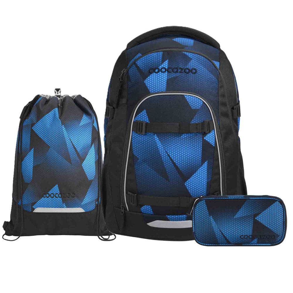 Coocazoo Mate Electric Ice Schulrucksack Set 3tlg.