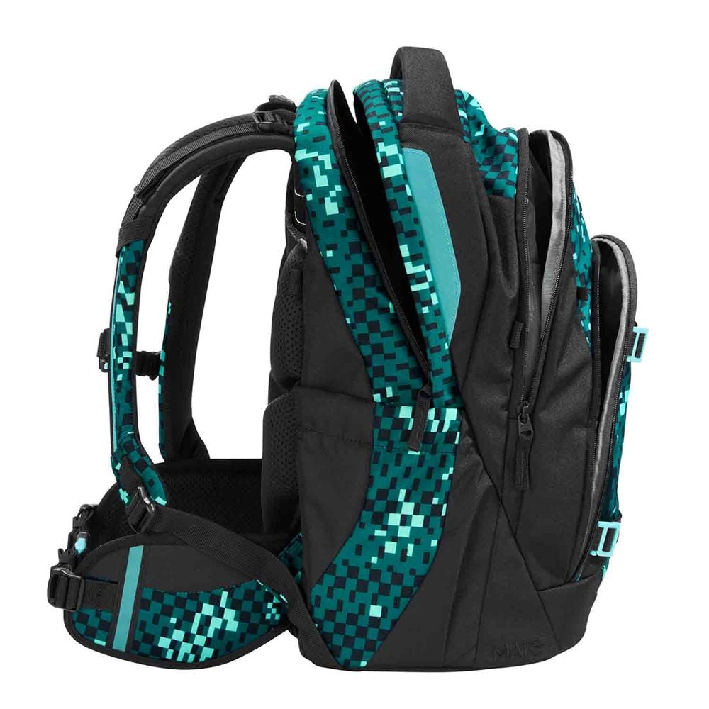Coocazoo Mate Pixel Blox Schulrucksack Set 3tlg.
