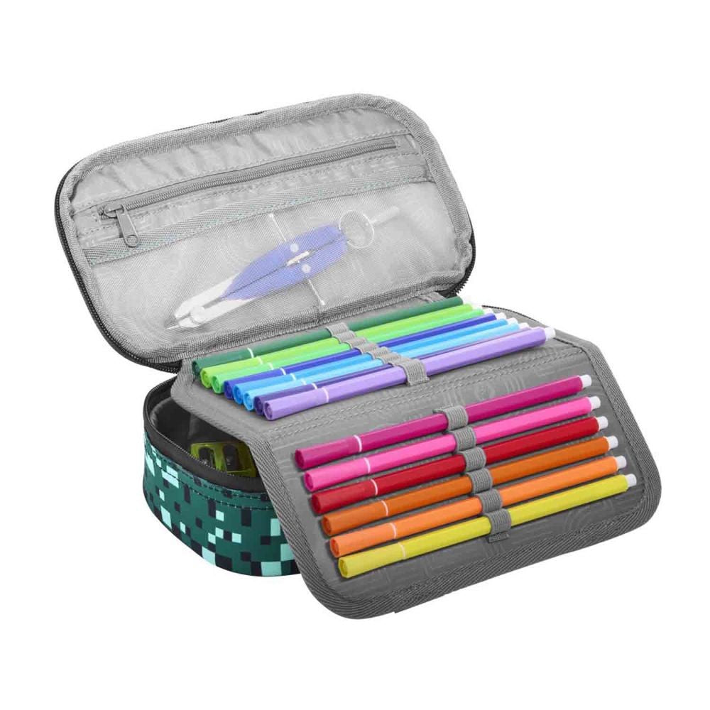 Coocazoo Mate Pixel Blox Schulrucksack Set 3tlg.
