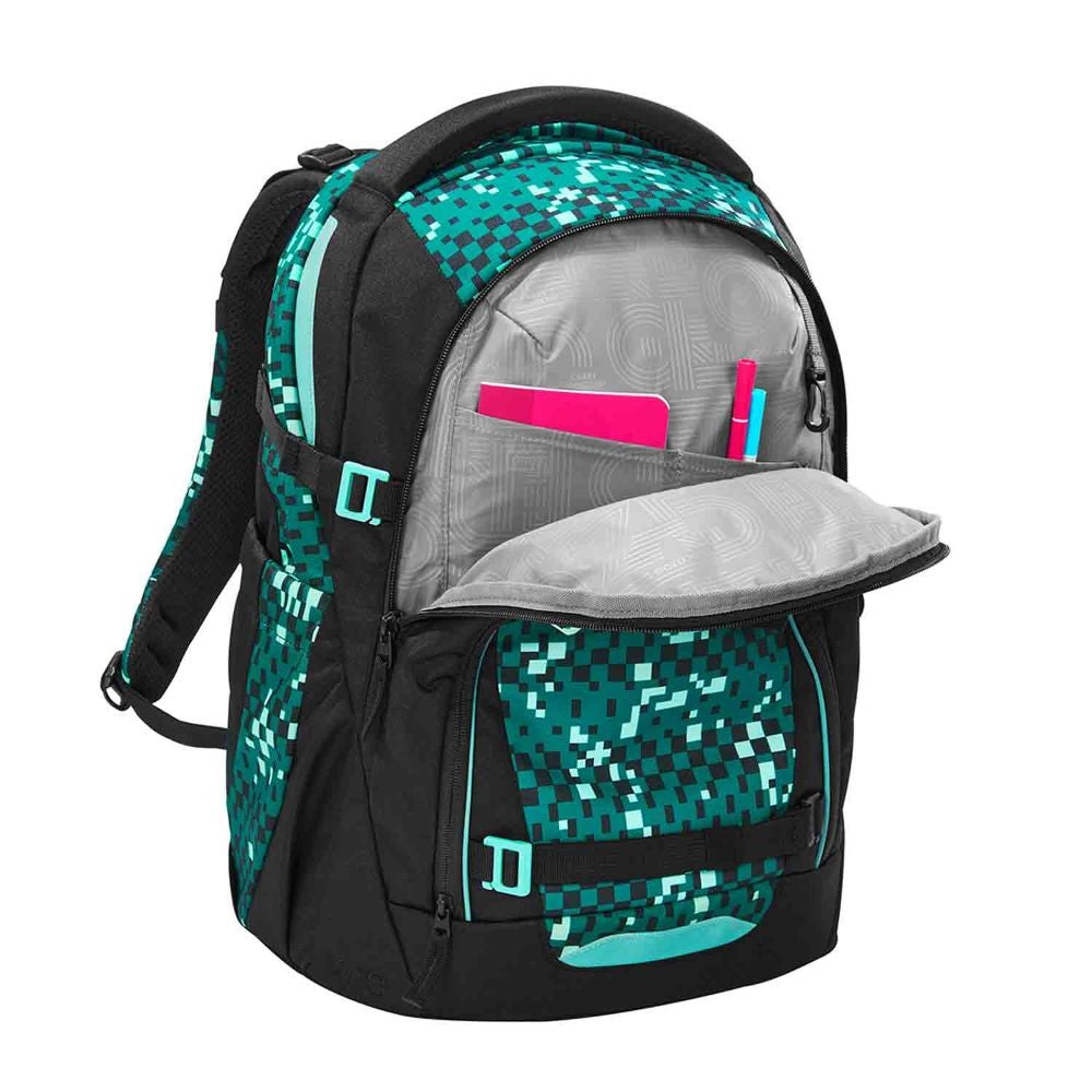 Coocazoo Mate Pixel Blox Schulrucksack Set 3tlg.