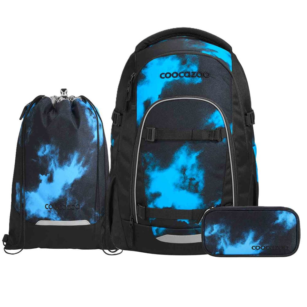 Coocazoo Mate Mystic Clouds Schulrucksack Set 3tlg.