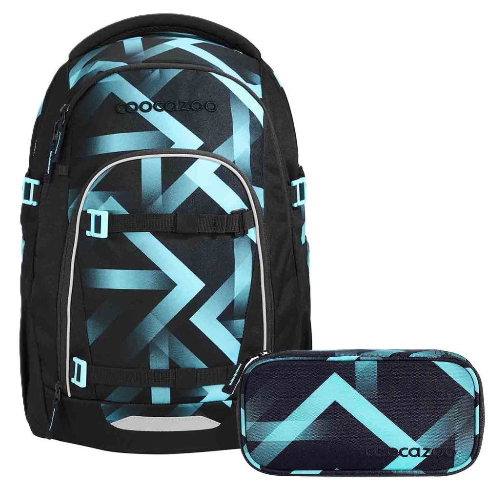 Coocazoo Mate Laser Lights Schulrucksack Set 2tlg.