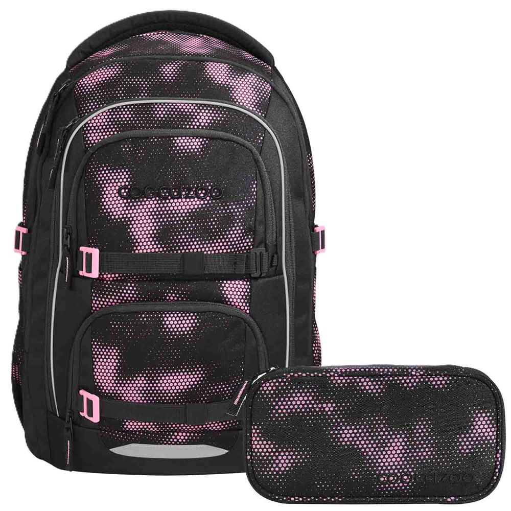Coocazoo Porter Pink Illusion Schulrucksack Set 2tlg.