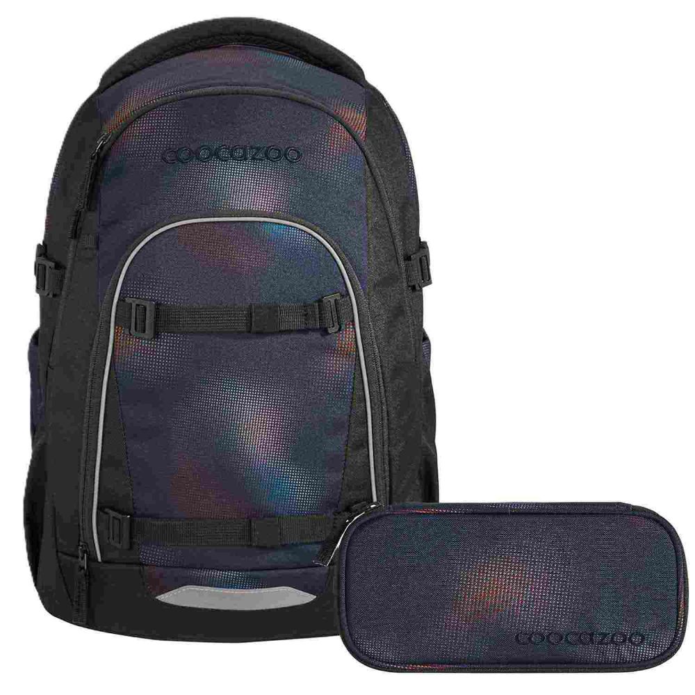 Coocazoo Mate Rainbow Illusion Schulrucksack Set 2tlg.