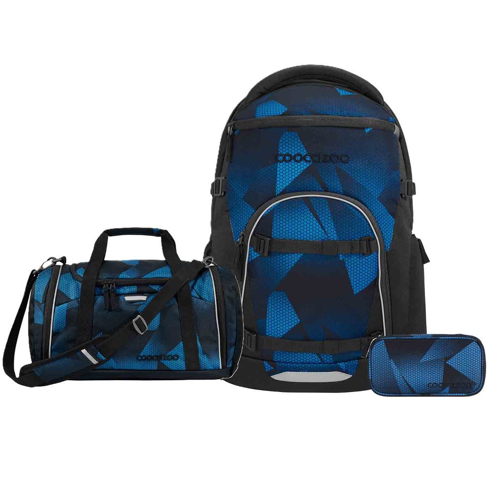 Coocazoo Byte Electric Ice Schulrucksack Set 3tlg.