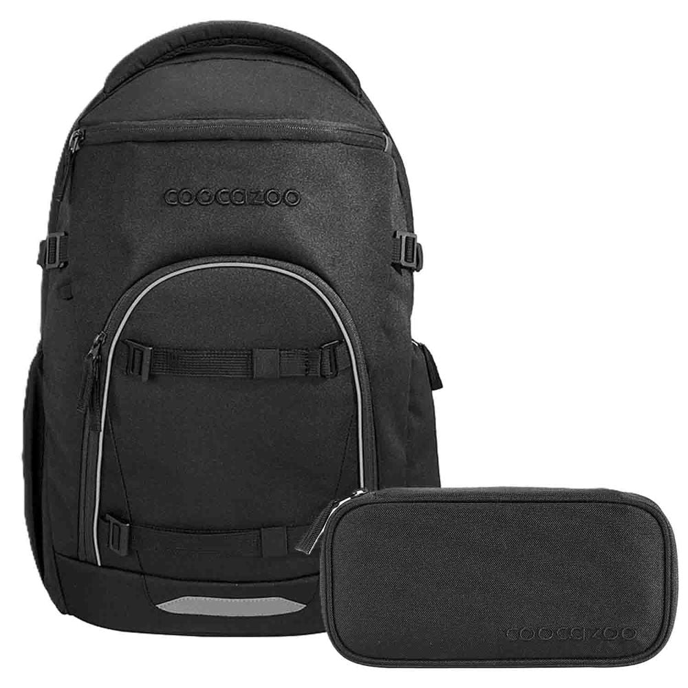 Coocazoo Byte Black Coal Schulrucksack Set 2tlg.