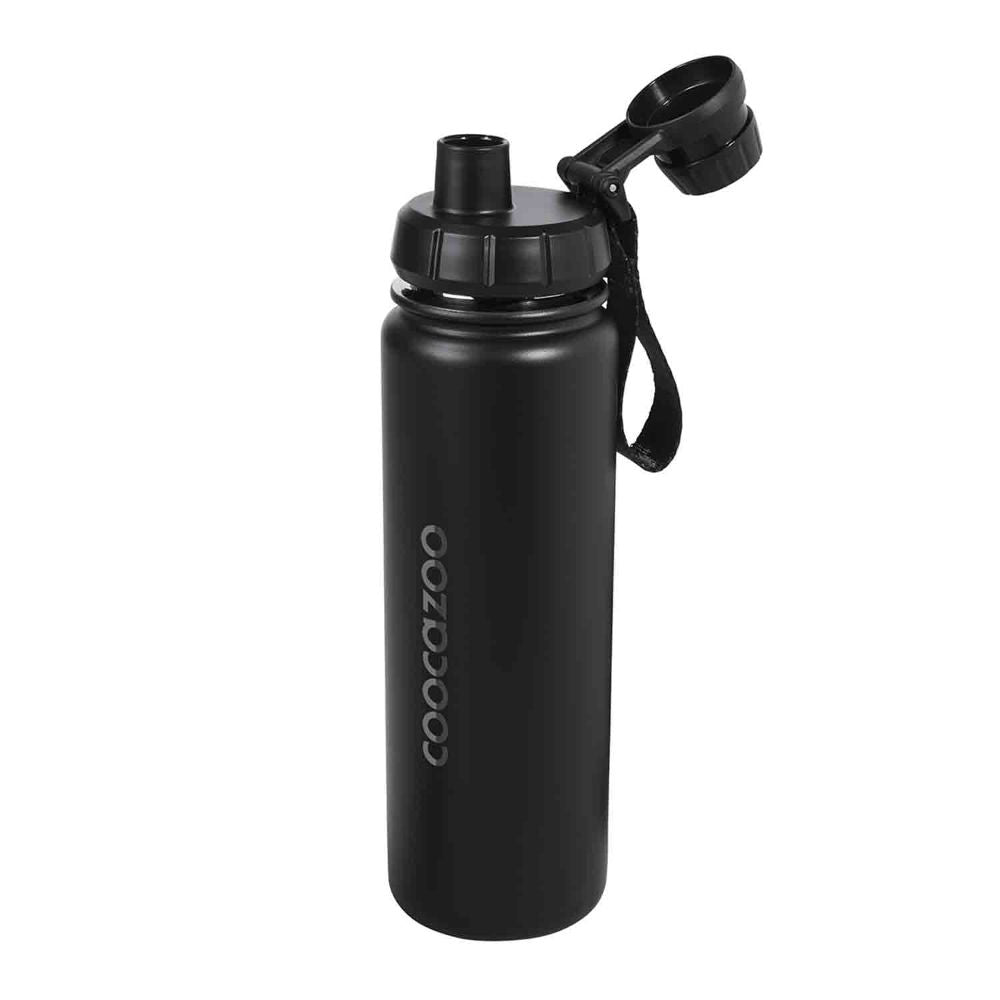 Coocazoo Trinkflasche 0,7 Liter Edelstahl Black