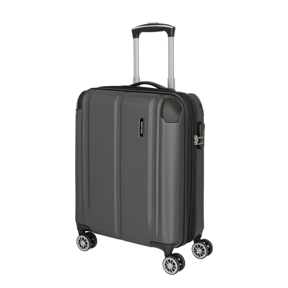 Travelite City Anthrazit 4-Rollen Trolley S 55cm