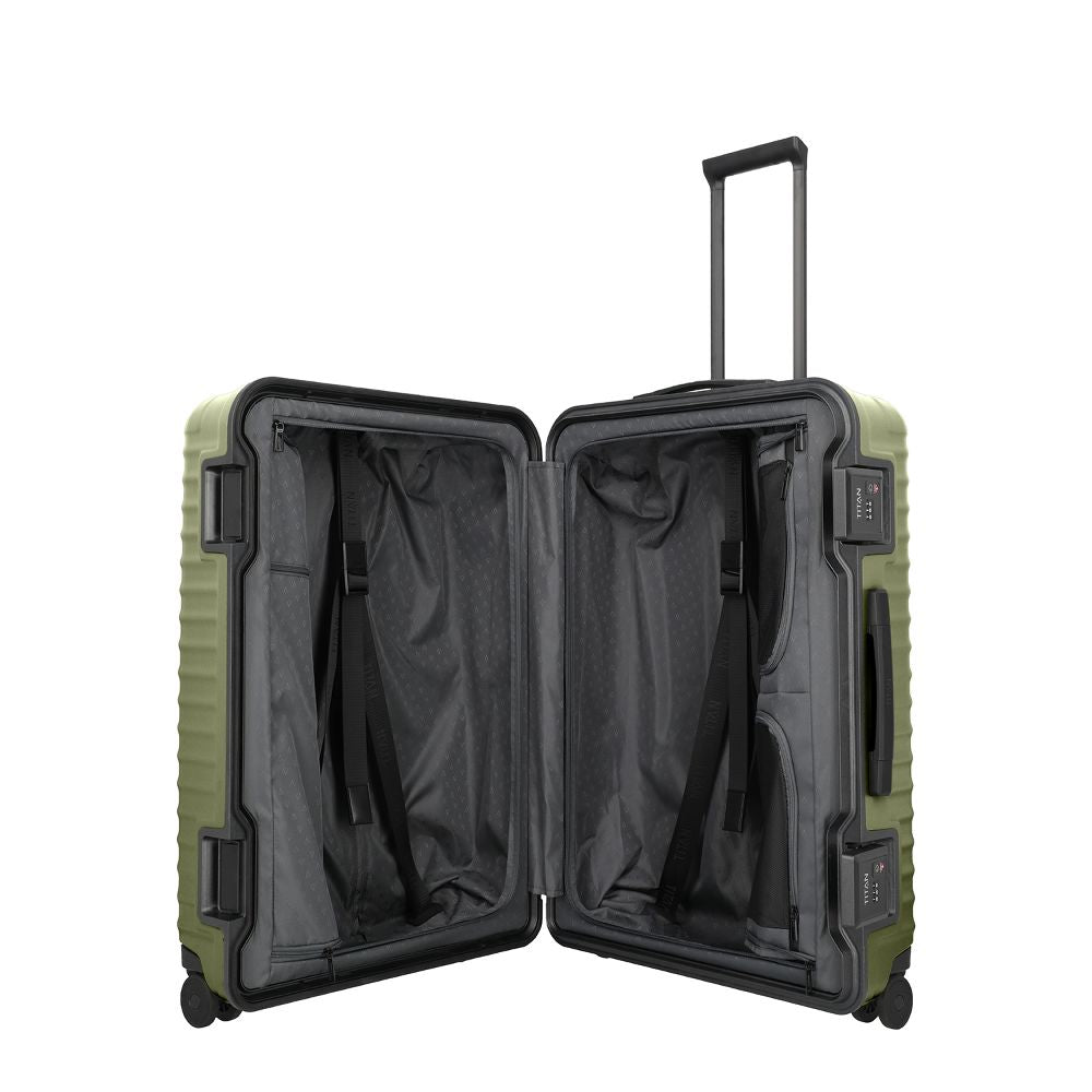 Titan Overseas Forest Green 4 Doppelrollen Trolley L 75 cm