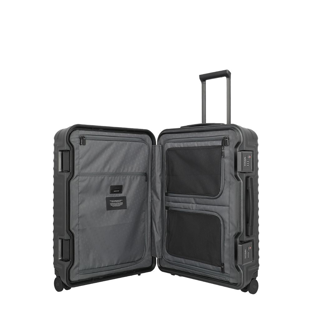 Titan Overseas Nightshade Black 4 Doppelrollen Trolley M 69 cm
