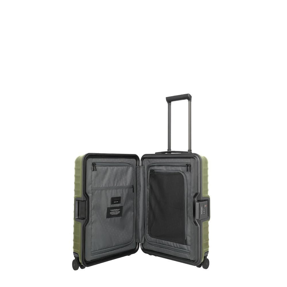 Titan Overseas Forest Green 4 Doppelrollen Trolley S 20 55 cm