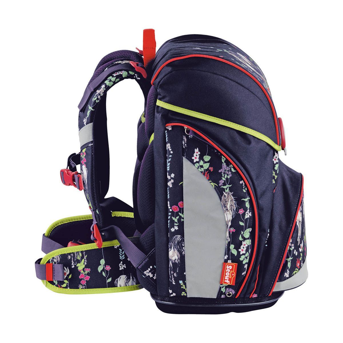 Scout Alpha Flower Horses Schulrucksack Set 4tlg.