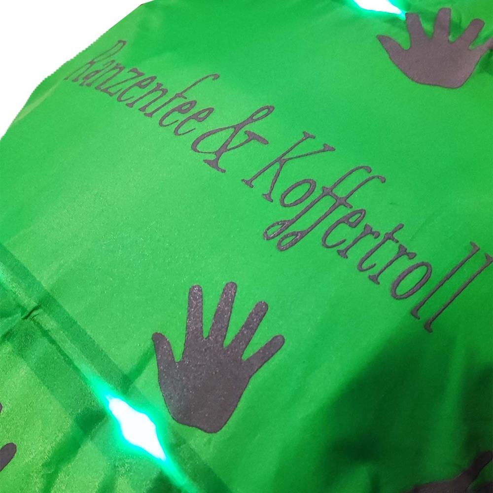 Ranzenfee und Koffertroll LED Neon Grün Regenhülle