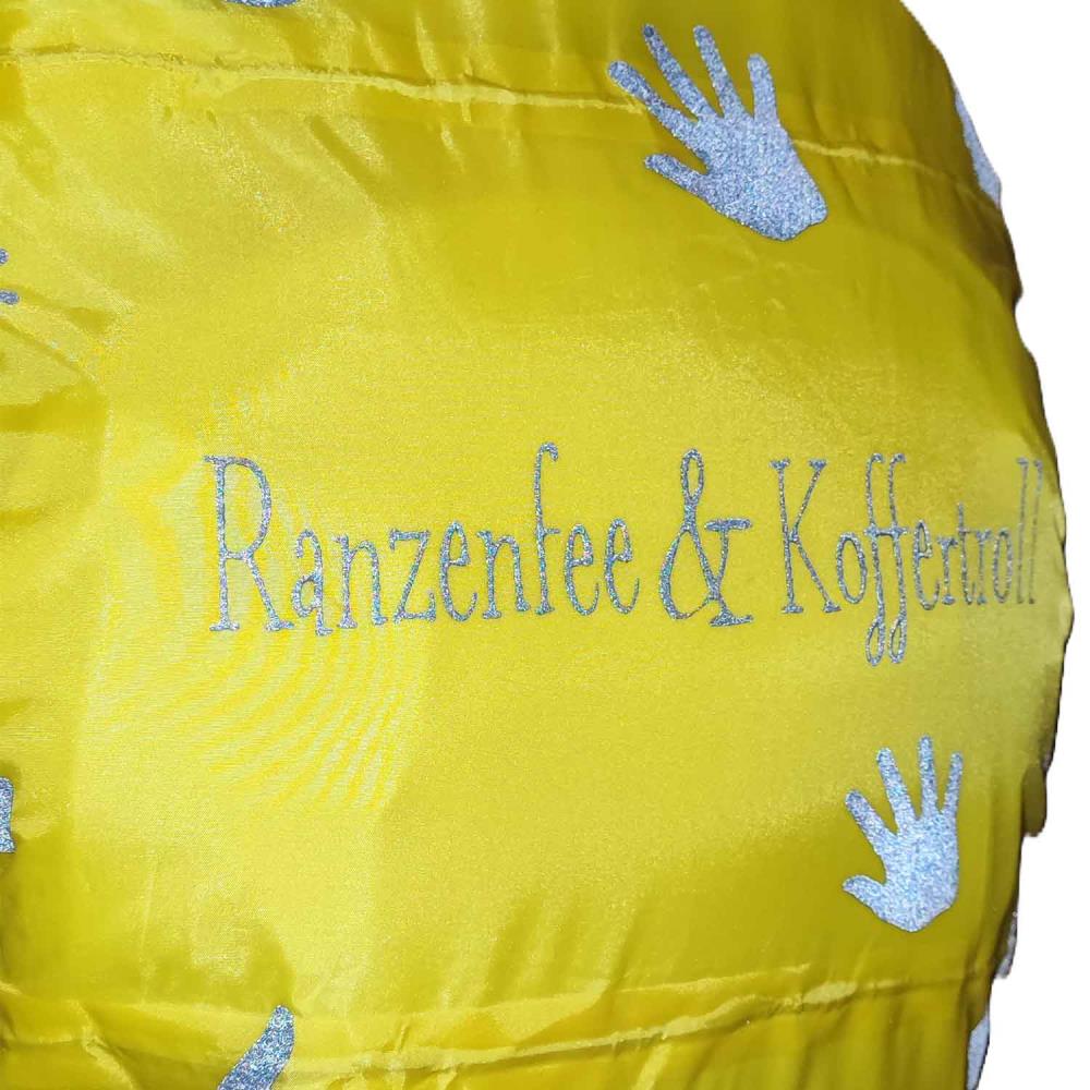 Ranzenfee und Koffertroll LED Neon Gelb Regenhülle