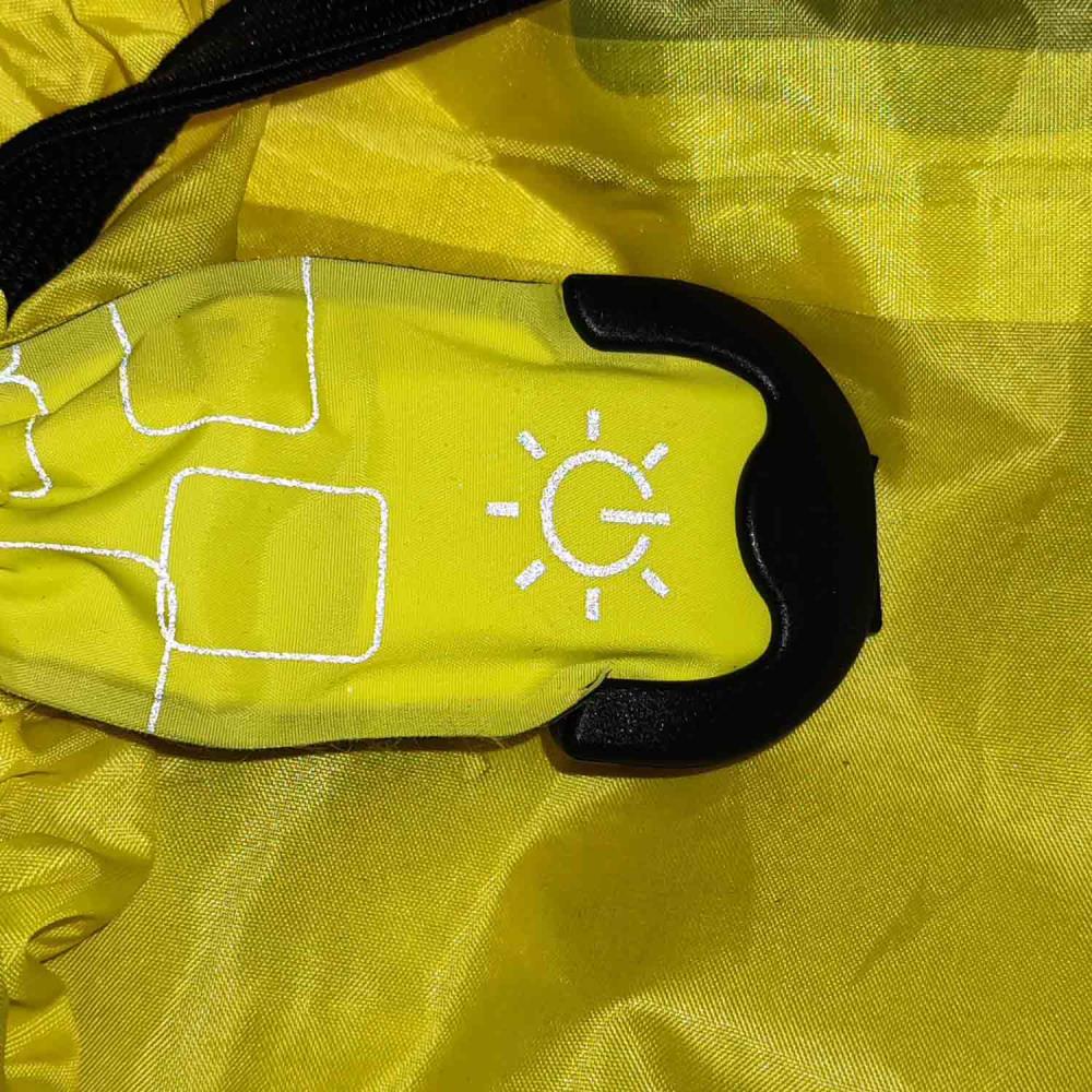 Ranzenfee und Koffertroll LED Neon Gelb Regenhülle