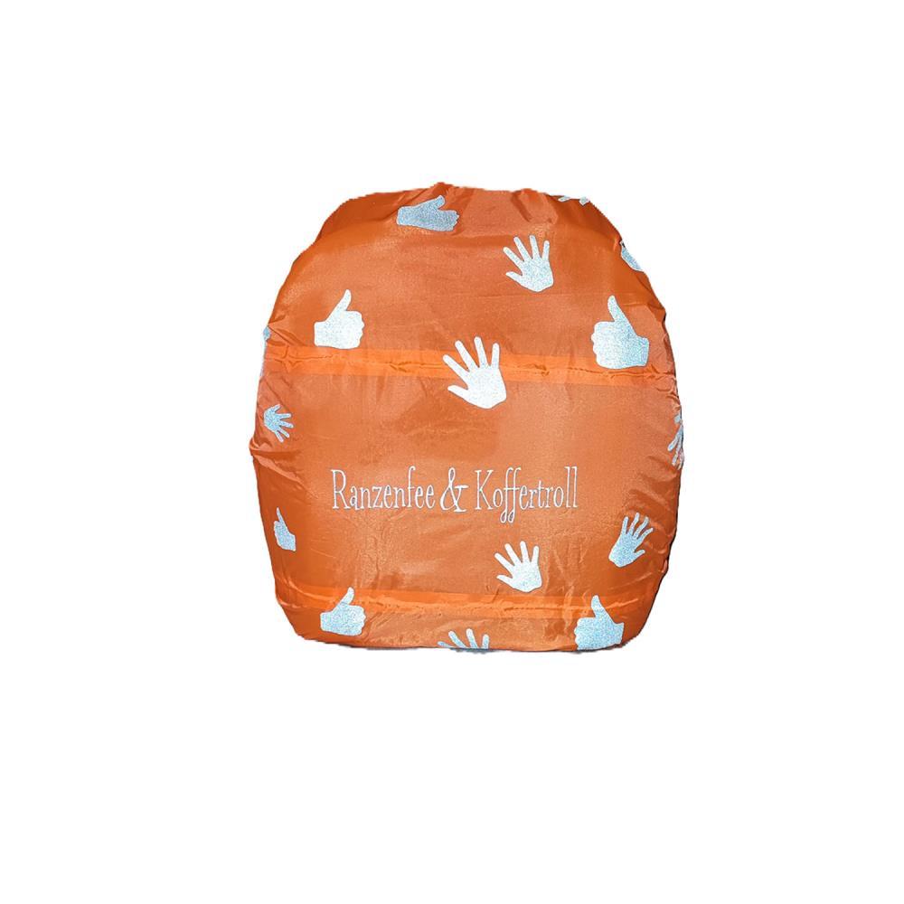 Ranzenfee und Koffertroll LED Neon Orange Regenhülle