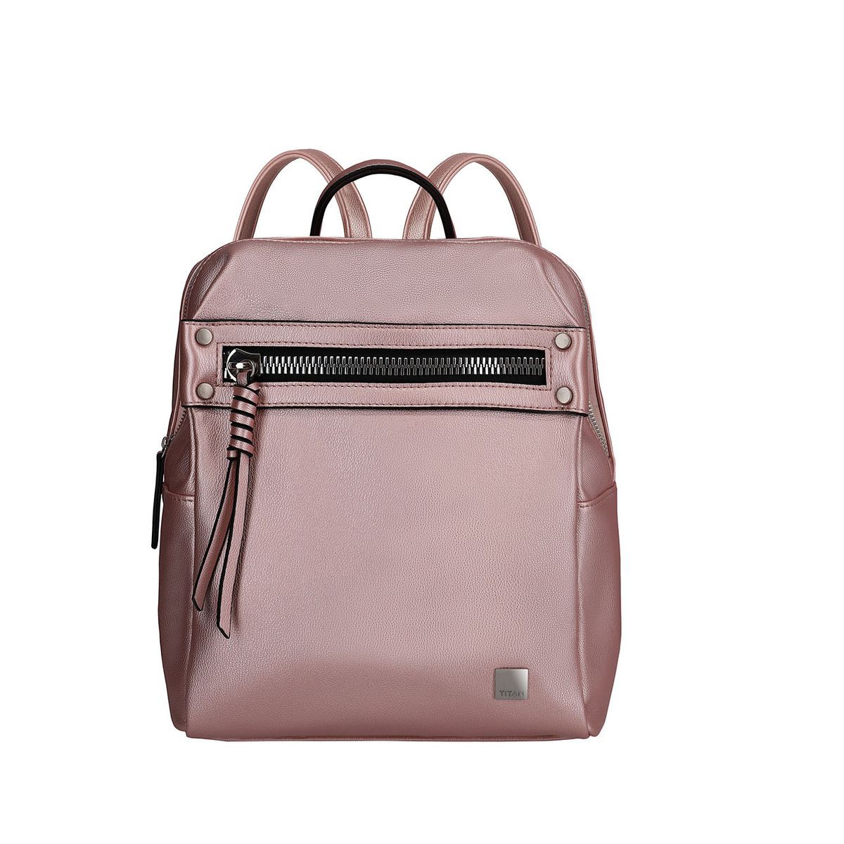 Titan Spotlight Zip Backpack Metallic Pink