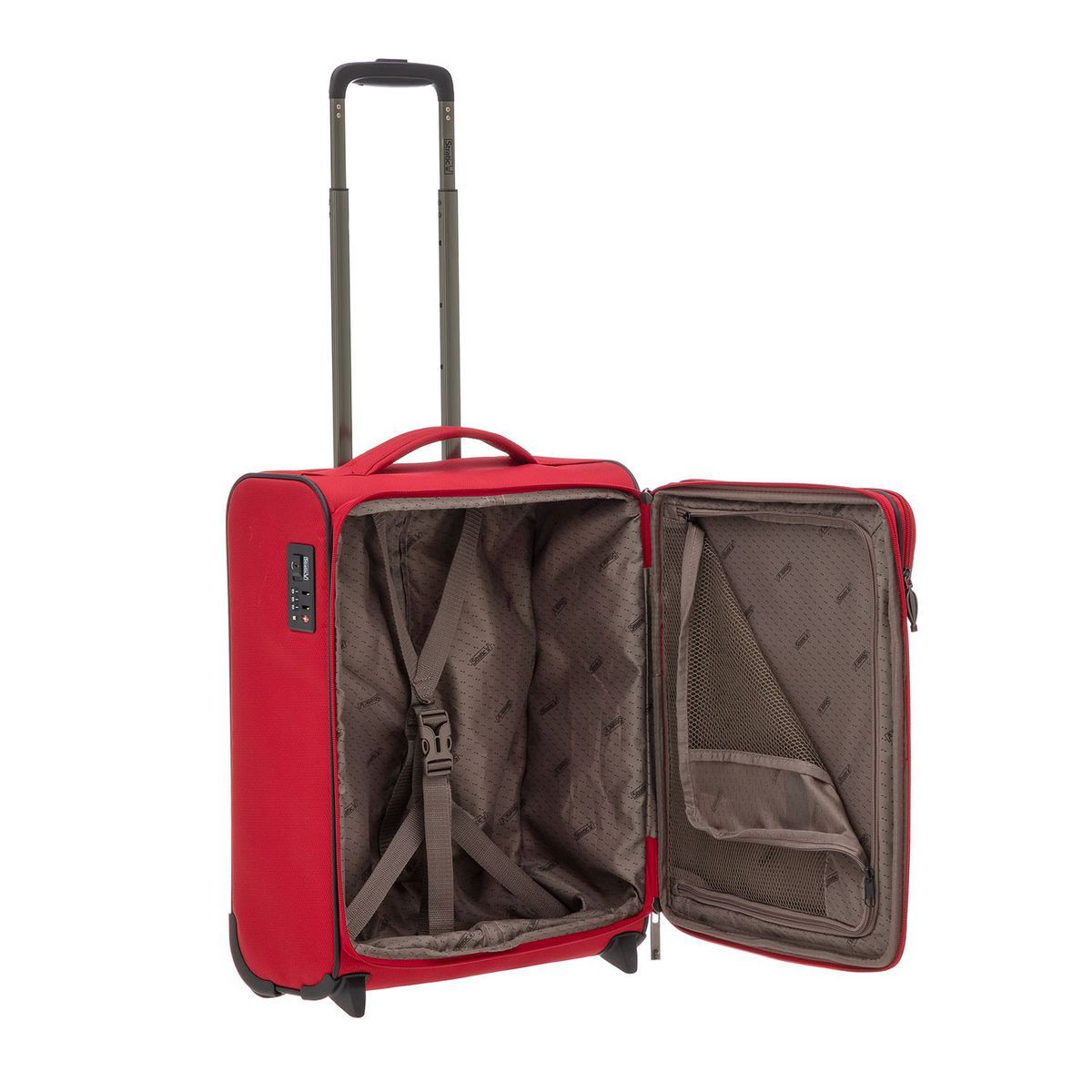 Stratic Light Red 2-Rollen Trolley S 53cm