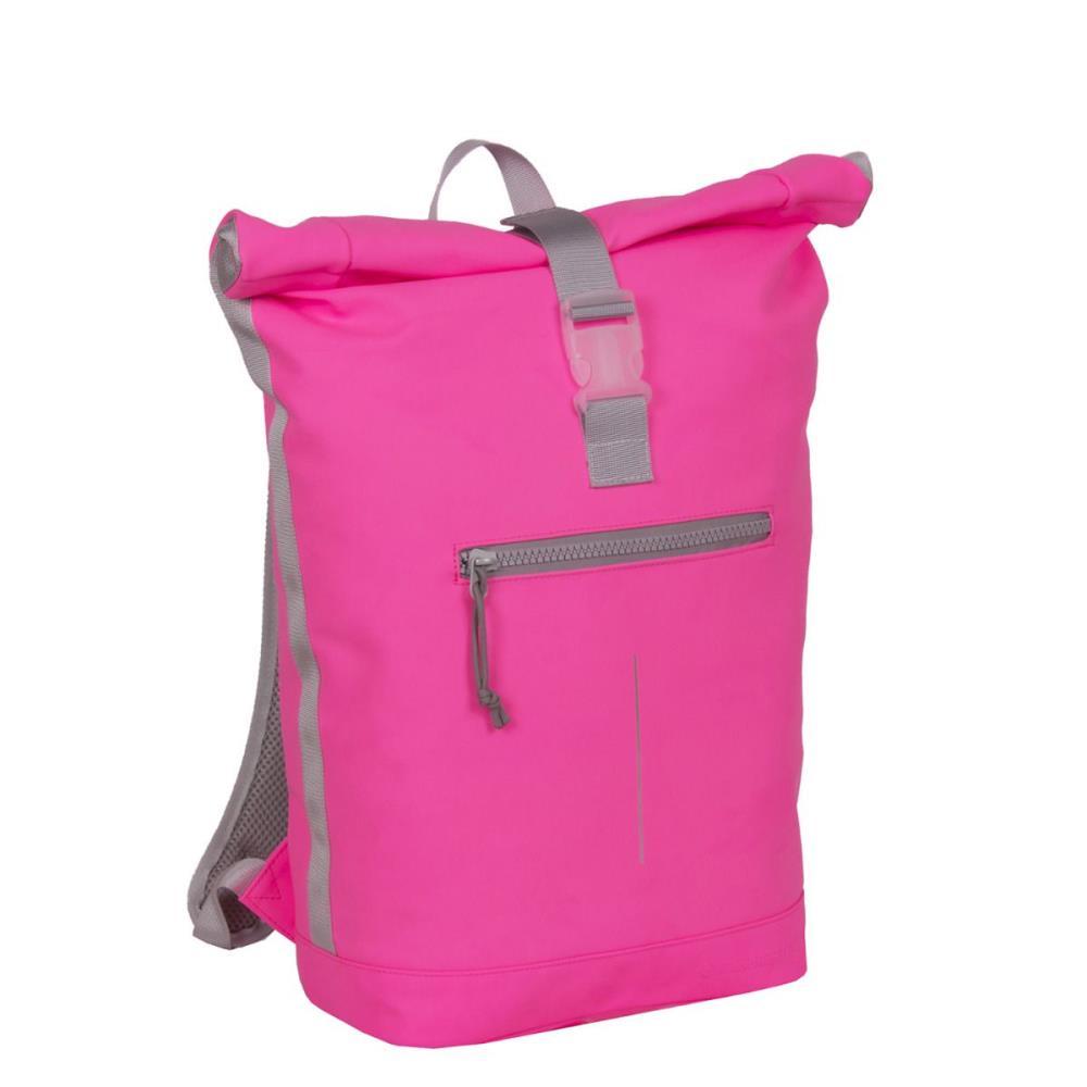 New Rebels Mart New York Neon Pink Rolltop Rucksack