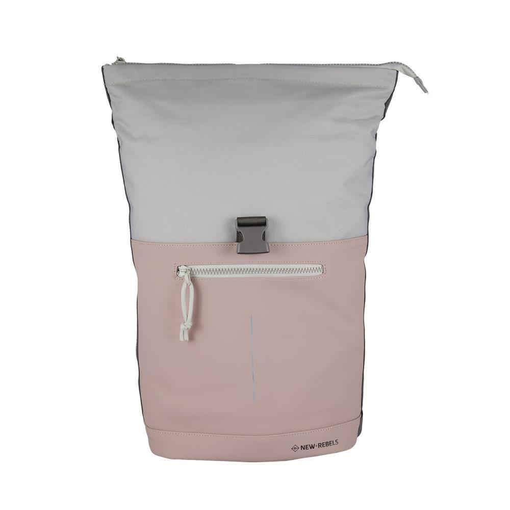 New Rebels Backham New York Old Pink Rolltop Rucksack